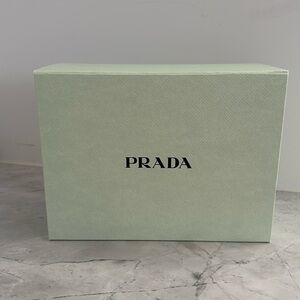Authentic Prada light green storage box mint condition
